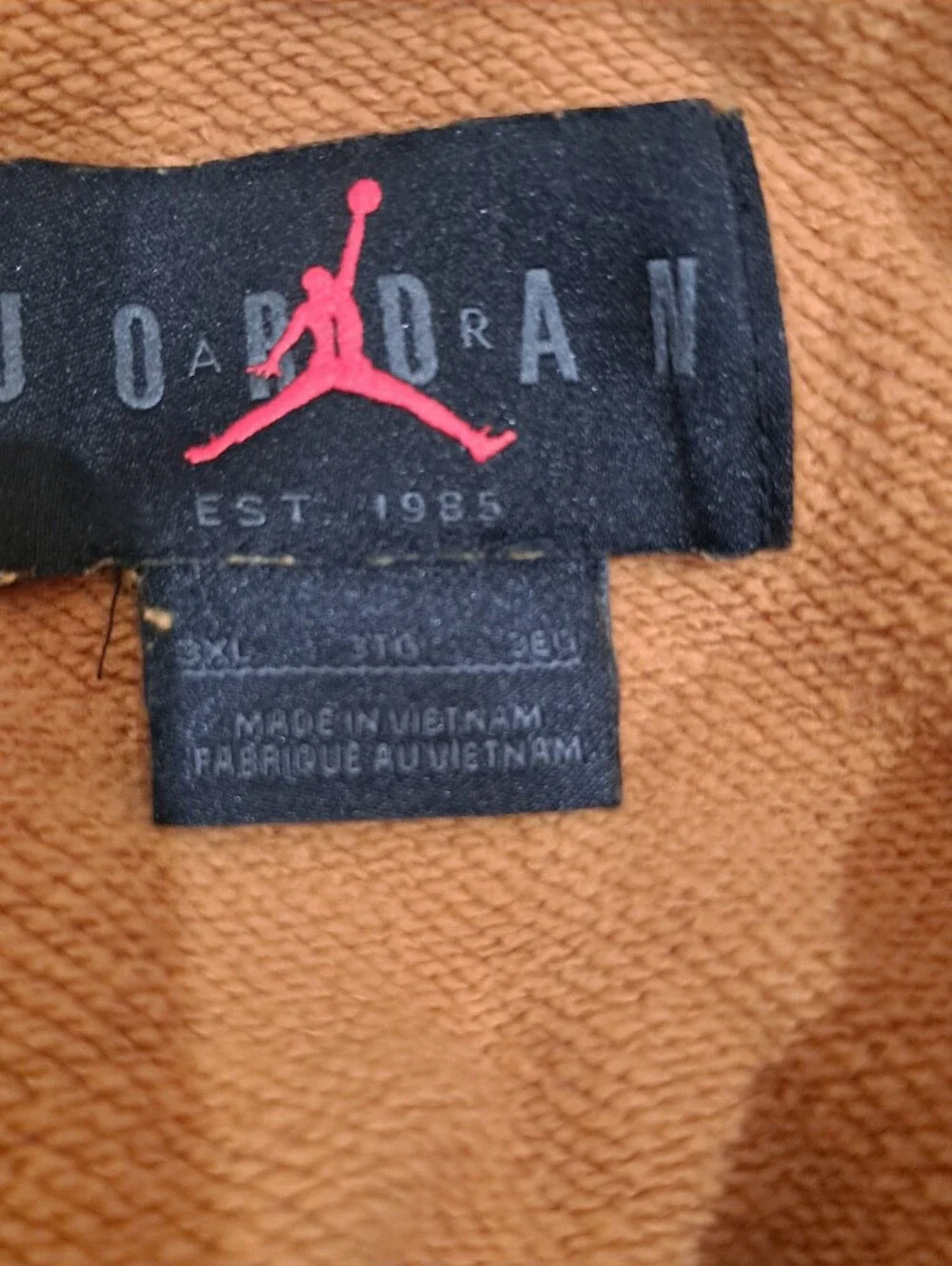 Nike Air Jordan Essentials  Fleece Jogger Pants Hoodie Suit Gold Set 2X/3X.